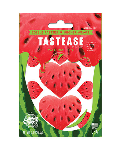 Pasties et cache-seins comestibles Pasties Tastease et étuis à pénis - Pastèque T/U