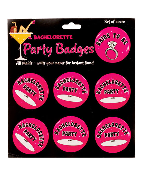 Insignias de Despedida de Soltera - Paquete de 7