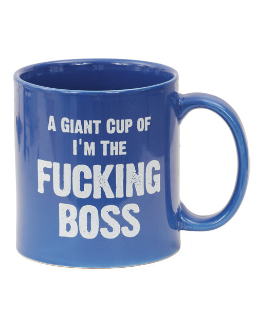 Mug Attitude « Une tasse géante de je suis le putain de patron » – 650 ml