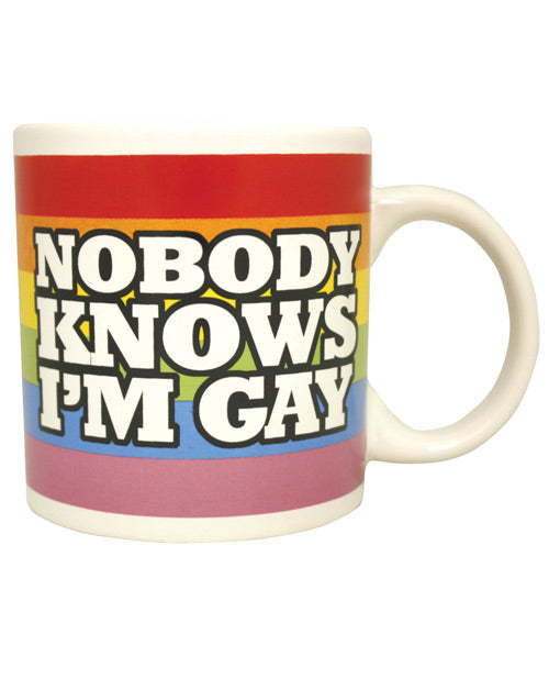 Mug d'attitude Personne ne sait que je suis gay