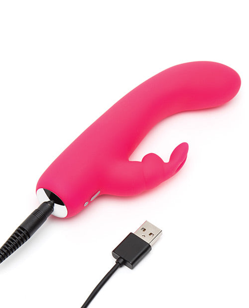 Vibrador Happy Rabbit | Minivibrador recargable para punto G | Vibrador de clítoris rosa | Mejor vibrador para mujeres