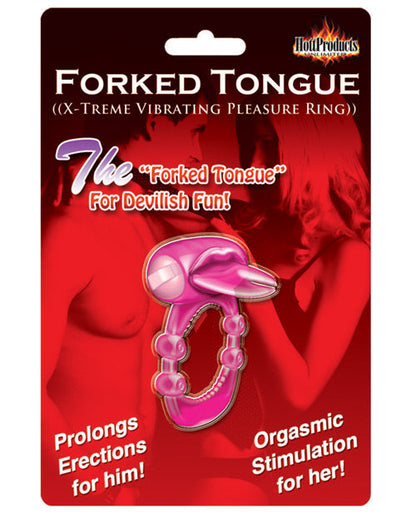 Anneau vibrant Forked Tongue X-treme - Magenta