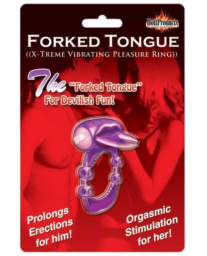 Anillo Vibrador X-treme Lengua Bifurcada - Morado