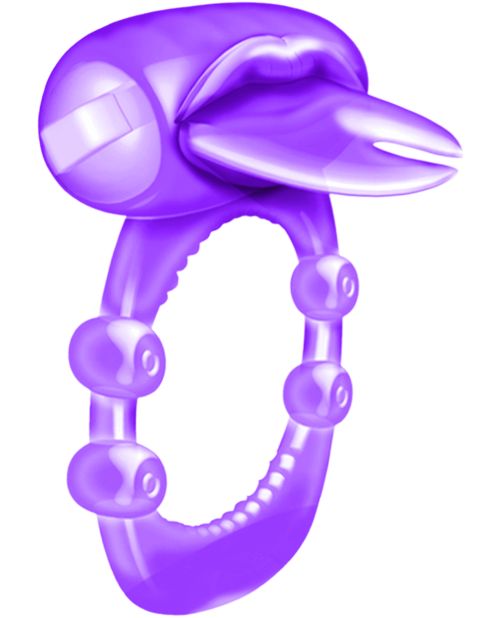 Anillo Vibrador X-treme Lengua Bifurcada - Morado