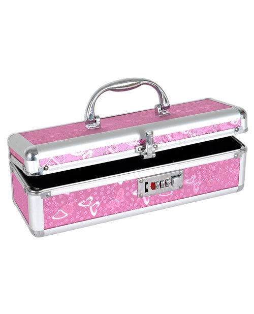 Estuche con cerradura para vibrador - Rosa