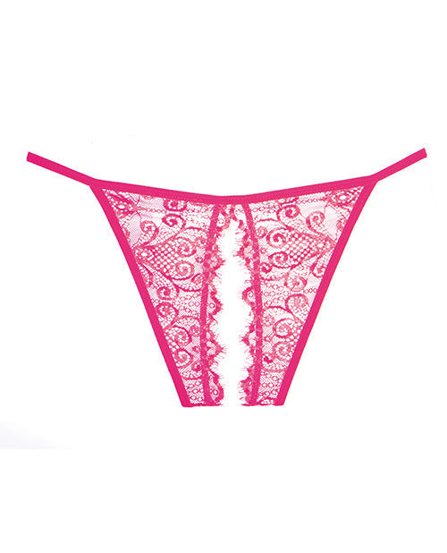 Culotte Adore Lace Enchanted Belle rose vif T/U