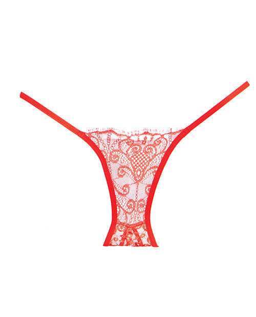 Adore Dentelle Enchantée Belle Culotte Rouge Taille Unique