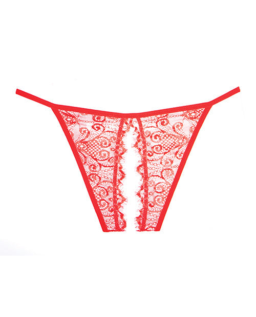 Adore Dentelle Enchantée Belle Culotte Rouge Taille Unique