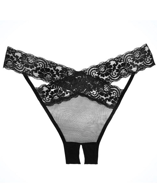 Adore Culotte Désir Transparente et Dentelle Noire Taille Unique