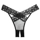 Adore Culotte Désir Transparente et Dentelle Noire Taille Unique