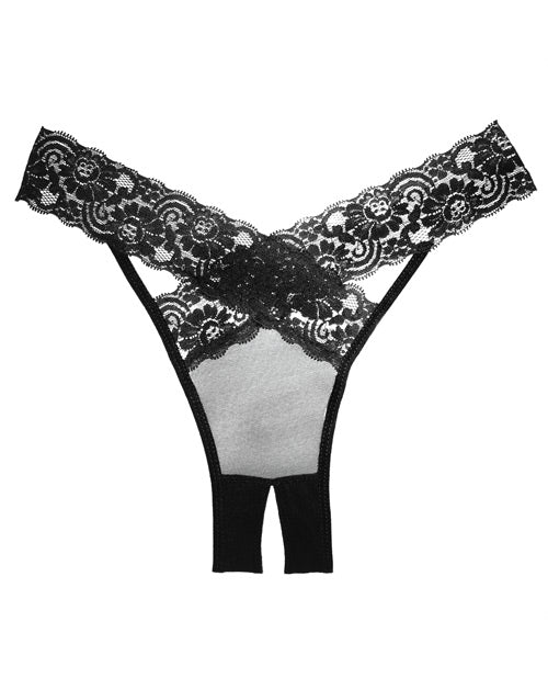 Adore Culotte Désir Transparente et Dentelle Noire Taille Unique