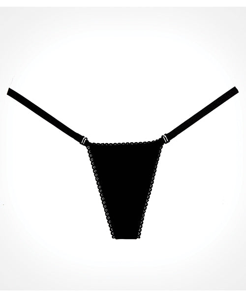 Adore Between the Cheats Culotte Effet Mouillé Noir T/U