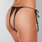 Adore Sugar Culotte string en dentelle à nouer noir Taille unique