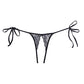 Adore Sugar Culotte string en dentelle à nouer noir Taille unique