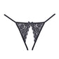 Adore Luv Web Strappy Panty Abierta Negra T/U