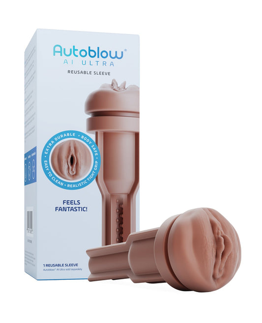 Funda de vagina artificial Autoblow AI Ultra - Marrón
