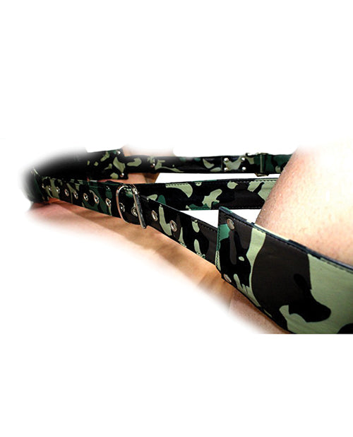 Bandoulière de voyage ajustable en cuir Sensual Sin - Camouflage