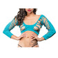 Legging turquoise échancré à lanières Beverly Hills Naughty Girl Taille Unique