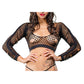 Beverly Hills Naughty Girl Leggings sin entrepierna con orificios mixtos Negro T/U