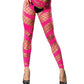 Beverly Hills Naughty Girl Mallas de Rejilla y Red sin Entrepierna Rosas Talla Única