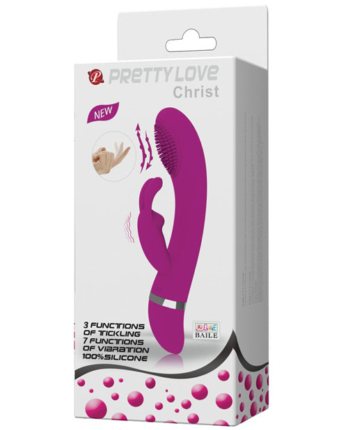 Vibrador de punto G Pretty Love | Vibrador de conejo Christ Come Hither | Vibrador de clítoris fucsia de 7 modos | Mejor vibrador para mujeres