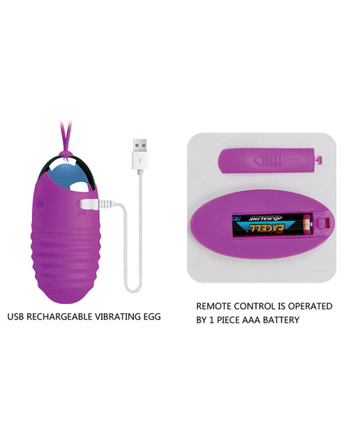 Vibromasseur œuf Pretty Love Jessica 12 fonctions - Fuchsia