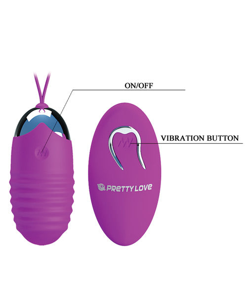 Vibromasseur œuf Pretty Love Jessica 12 fonctions - Fuchsia