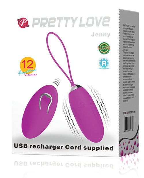 Vibrador bala Pretty Love Jenny con control remoto - Fucsia