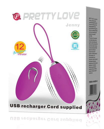 Vibrador bala Pretty Love Jenny con control remoto - Fucsia