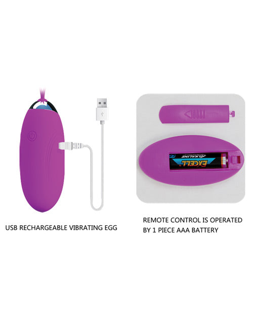 Vibrador bala Pretty Love Jenny con control remoto - Fucsia