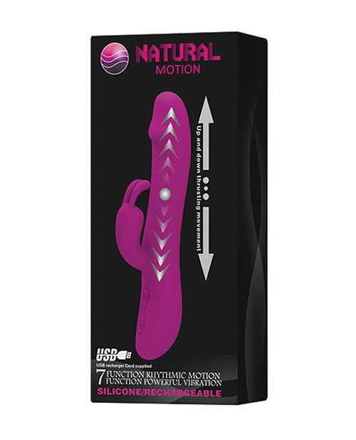 Vibrador de punto G Pretty Love | Vibrador de empuje de movimiento natural | Vibrador de conejo fucsia de 7 funciones
