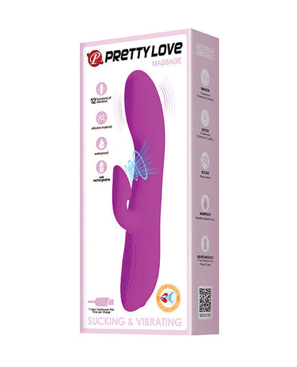 Vibrador Pretty Love G Spot | Vibrador Flirt para succión del clítoris | Vibrador de conejo de 12 funciones | El mejor vibrador para mujeres