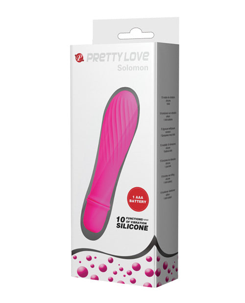 Vibromasseur point G Solomon Brawny Pretty Love - Rose vif