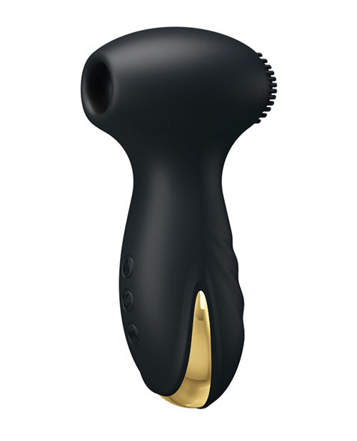 Martillo Vibrador y Chupador Precioso Amor - Negro y Dorado