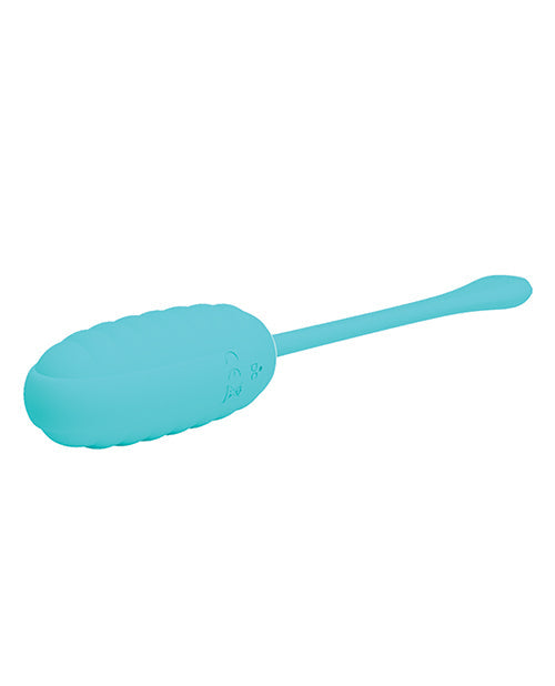 Télécommande œuf Pretty Love Kirk en silicone liquide - Turquoise