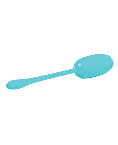 Télécommande œuf Pretty Love Kirk en silicone liquide - Turquoise
