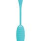 Télécommande œuf Pretty Love Kirk en silicone liquide - Turquoise