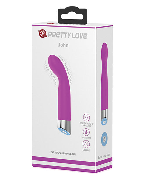 Minivibrador de punto G Pretty Love John - Fucsia