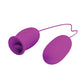 Lécheur et Œuf Vibrant en Silicone Pretty Love Daisy - Fuchsia
