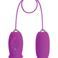 Lécheur et Œuf Vibrant en Silicone Pretty Love Daisy - Fuchsia