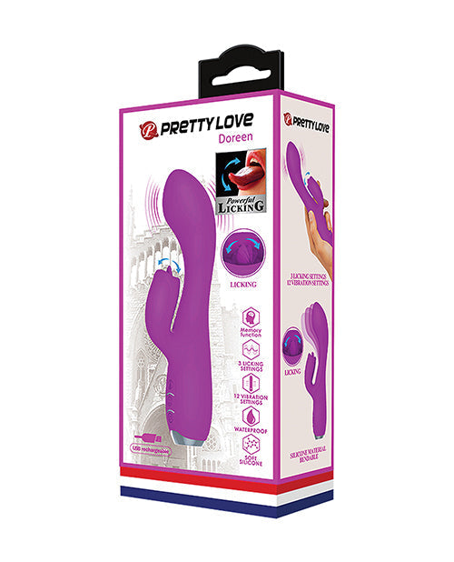 Vibrador Punto G Pretty Love | Vibrador Conejo Lame Gloria | Vibrador de Clítoris Fucsia | Mejor Vibrador para Mujeres