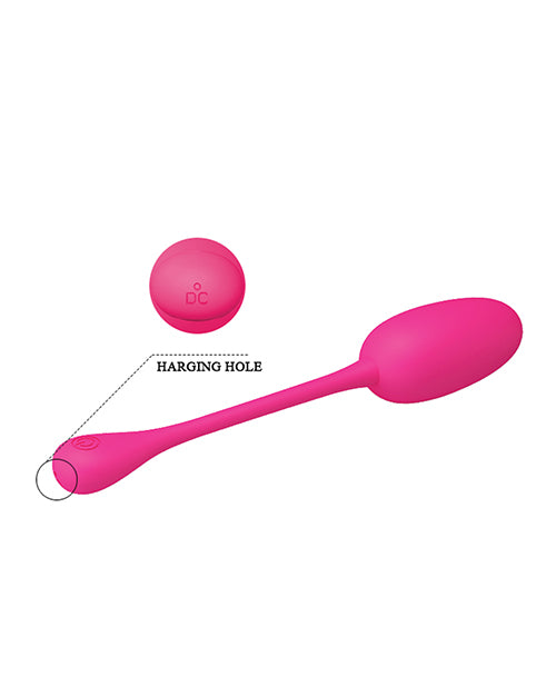 Oeuf Vibrant Télécommandé Knucker Pretty Love - Rose Néon