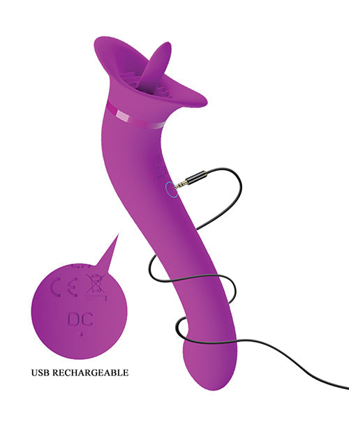 Pretty Love Faust Lamer Trompeta y Vibrador - Fucsia