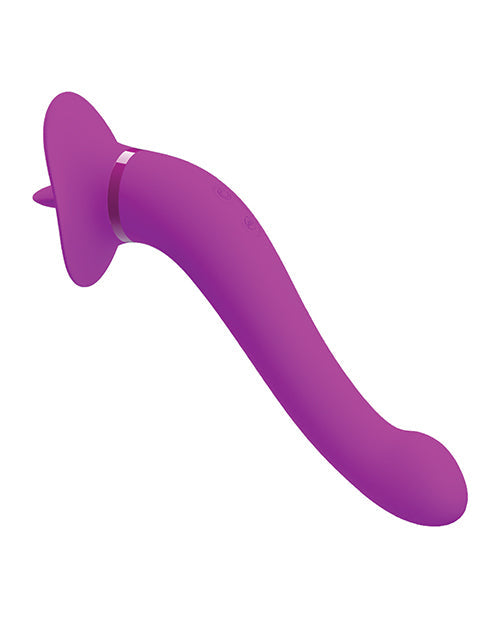 Pretty Love Faust Lamer Trompeta y Vibrador - Fucsia