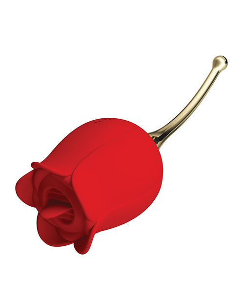 Vibromasseur double extrémité Pretty Love Licking Rose Lover - Rose