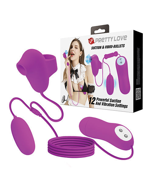 Balas de succión y vibración Pretty Love - Fucsia