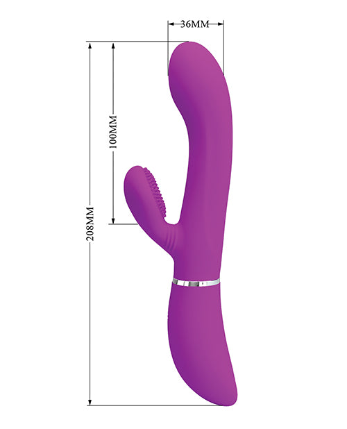 Bonito vibrador de punto G para el amor | Vibrador de conejo con movimiento lateral | Vibrador de clítoris fucsia | El mejor vibrador para mujeres
