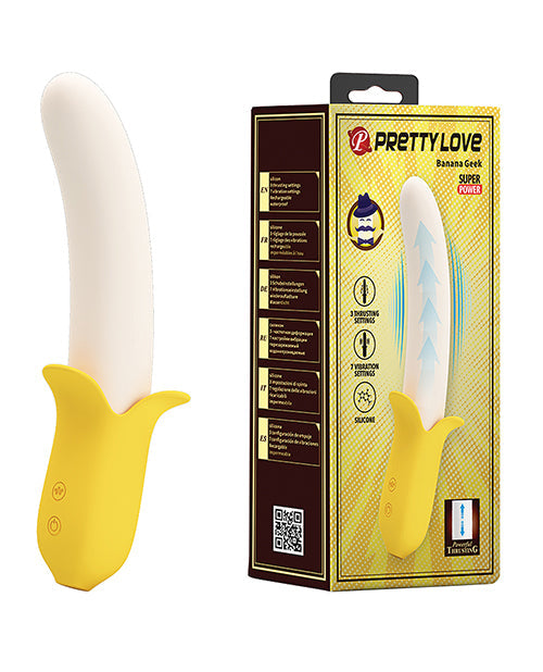 Vibrador potente con forma de plátano Pretty Love - Amarillo