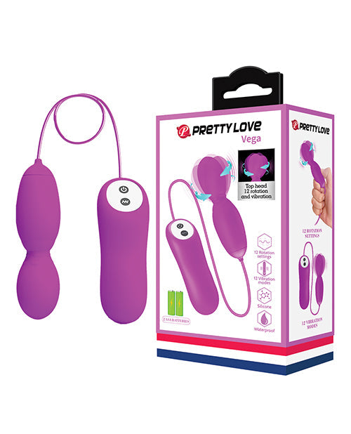 Pretty Love Vega Mini Varita Masajeadora Giratoria - Fucsia