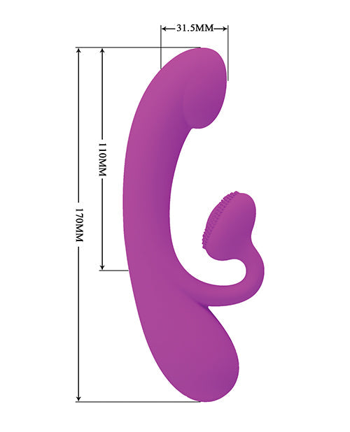 Vibrador Pretty Love Punto G | Vibrador Conejo Sincere Scrub Brush | Vibrador Clítoris Fucsia | Mejor Vibrador para Mujeres